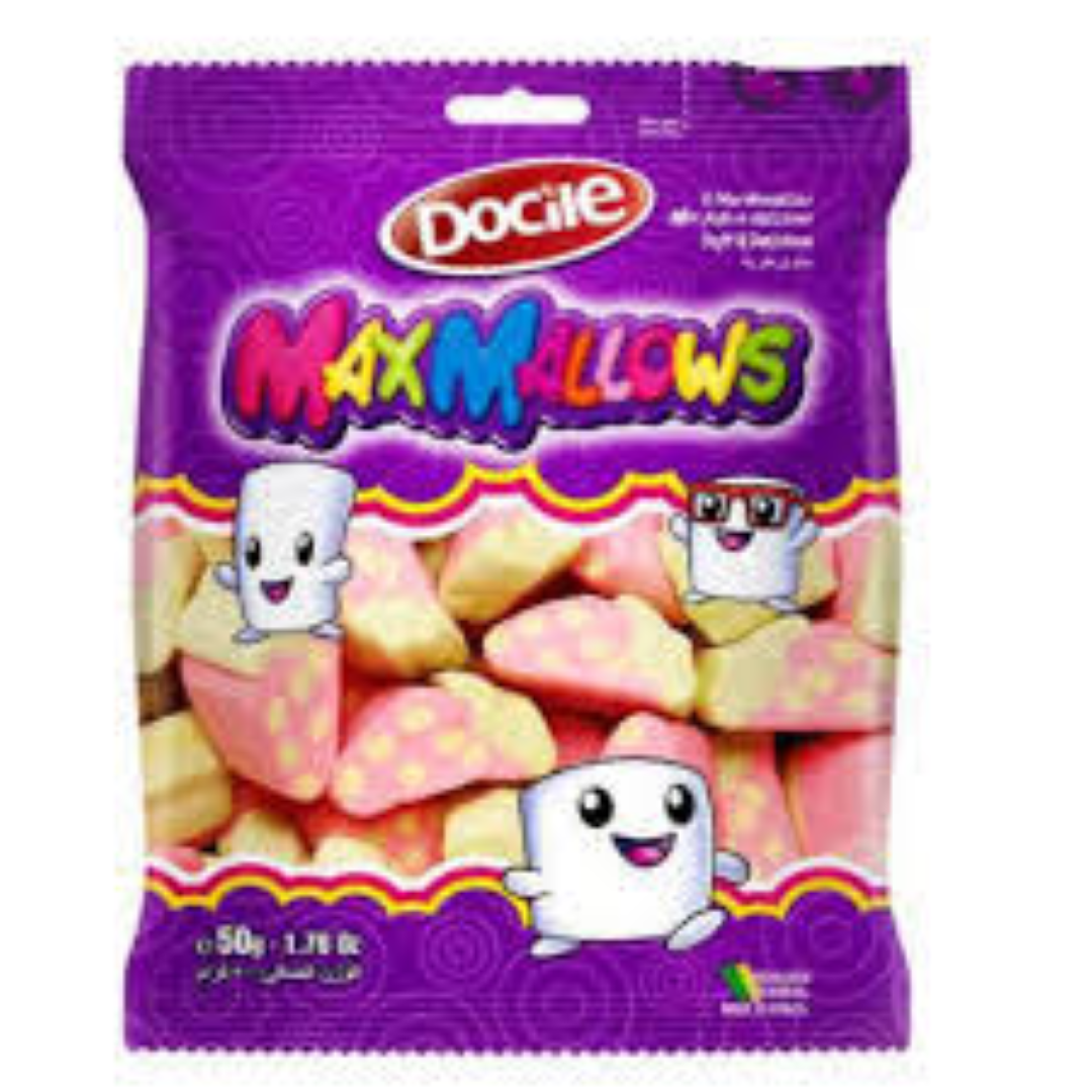 DOCILE MAXMALLOWS COLOR TUBE VANILLA 50G